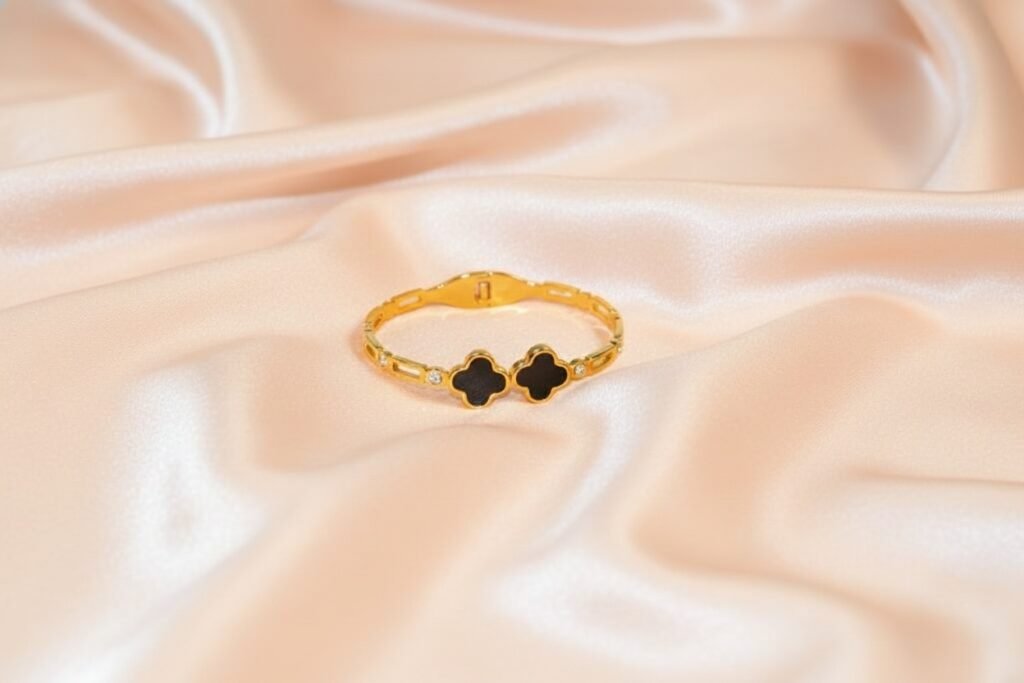 Black Clover Bangle Bracelet