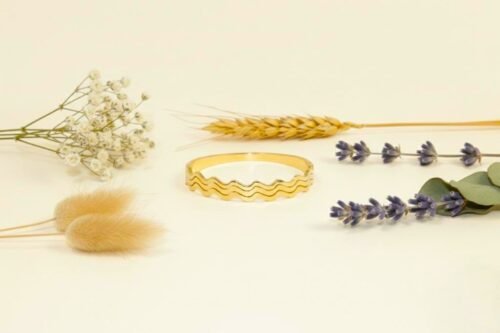 Wave Bangle Bracelet