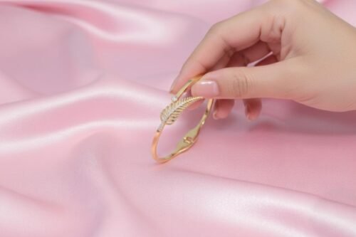 Feather Bangle Bracelet