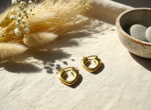 Affection Heart Hoop Earrings